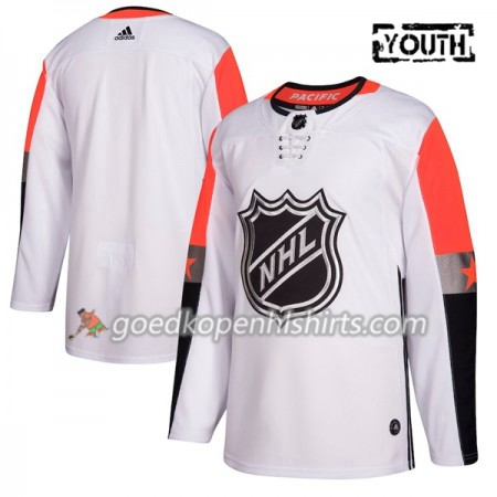 2018 NHL All-Star Pacific Division Blank Adidas Wit Authentic Shirt - Kinderen